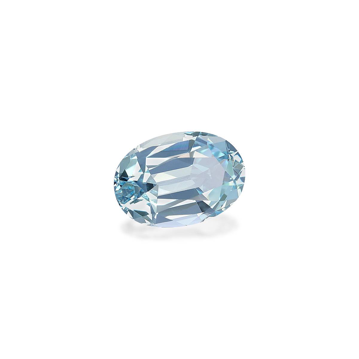 sky blue aquamarine, 3.59ct oval cut — view 3