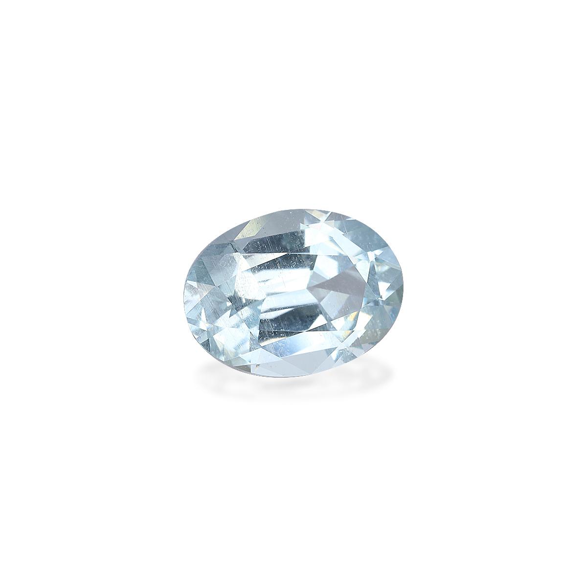 sky blue aquamarine, 4.26ct oval cut — view 3