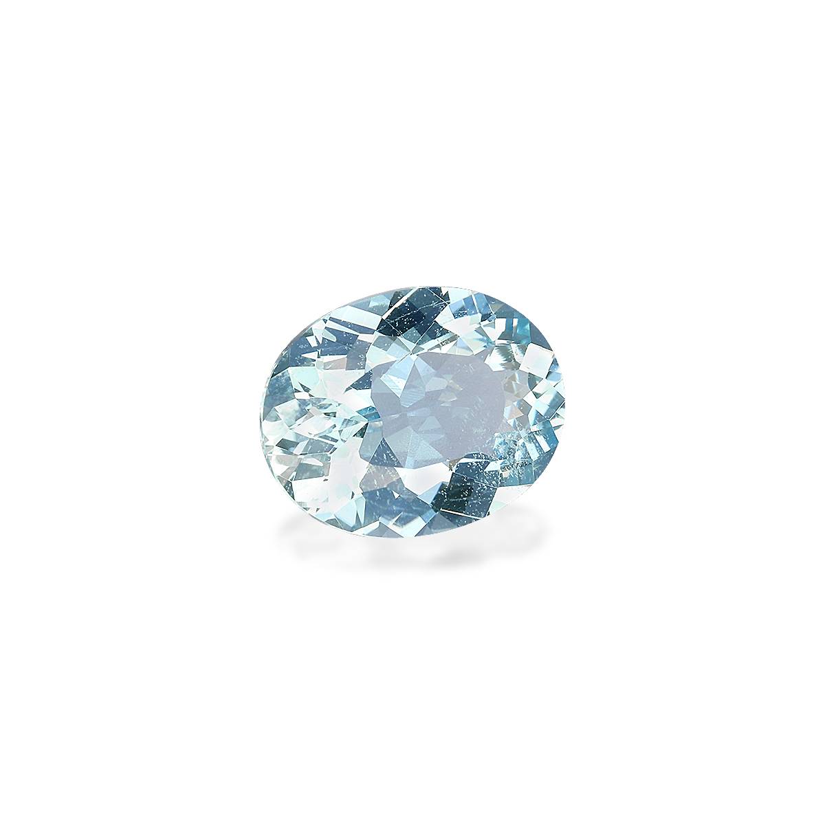 baby blue aquamarine, 2.17ct oval cut — view 3
