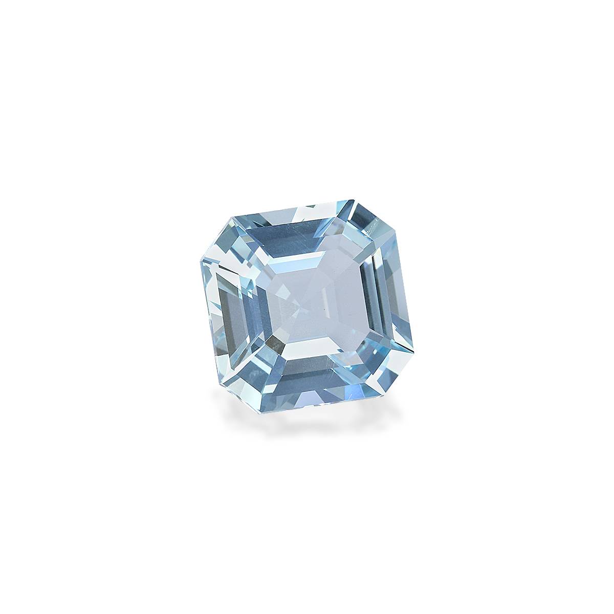 baby blue aquamarine, 2.94ct square cut — view 3