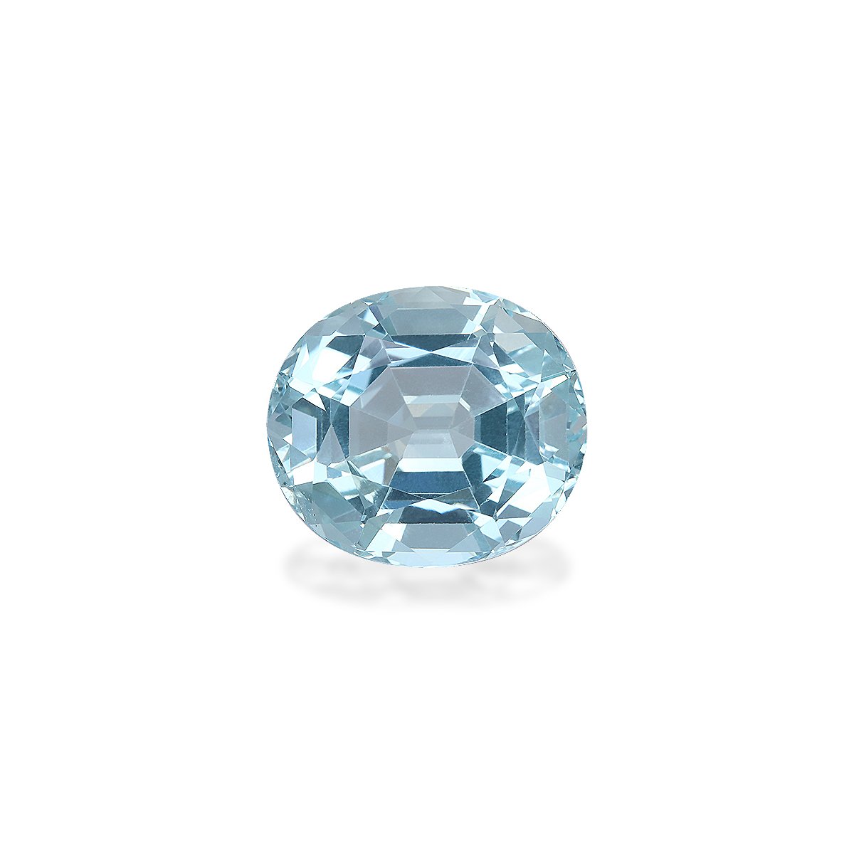 sky blue aquamarine, 10.72ct oval cut — main view
