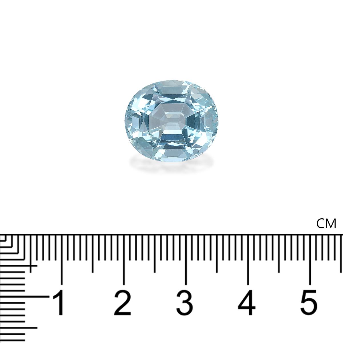 sky blue aquamarine, 10.72ct oval cut — view 4