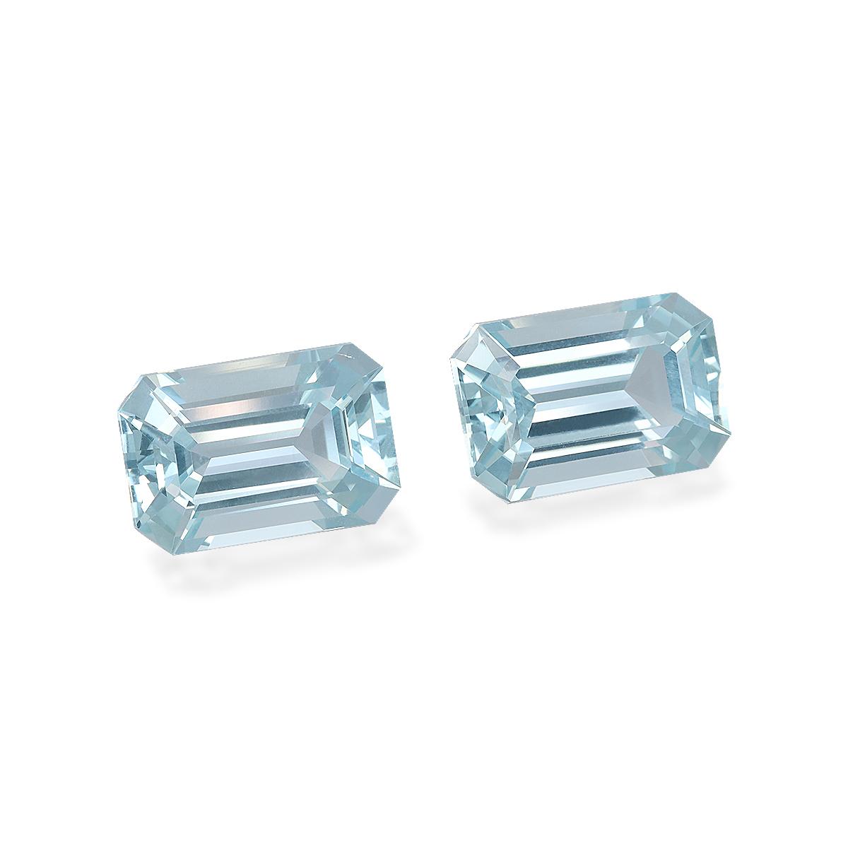sky blue aquamarine, 12.88ct rectangular cut — view 3