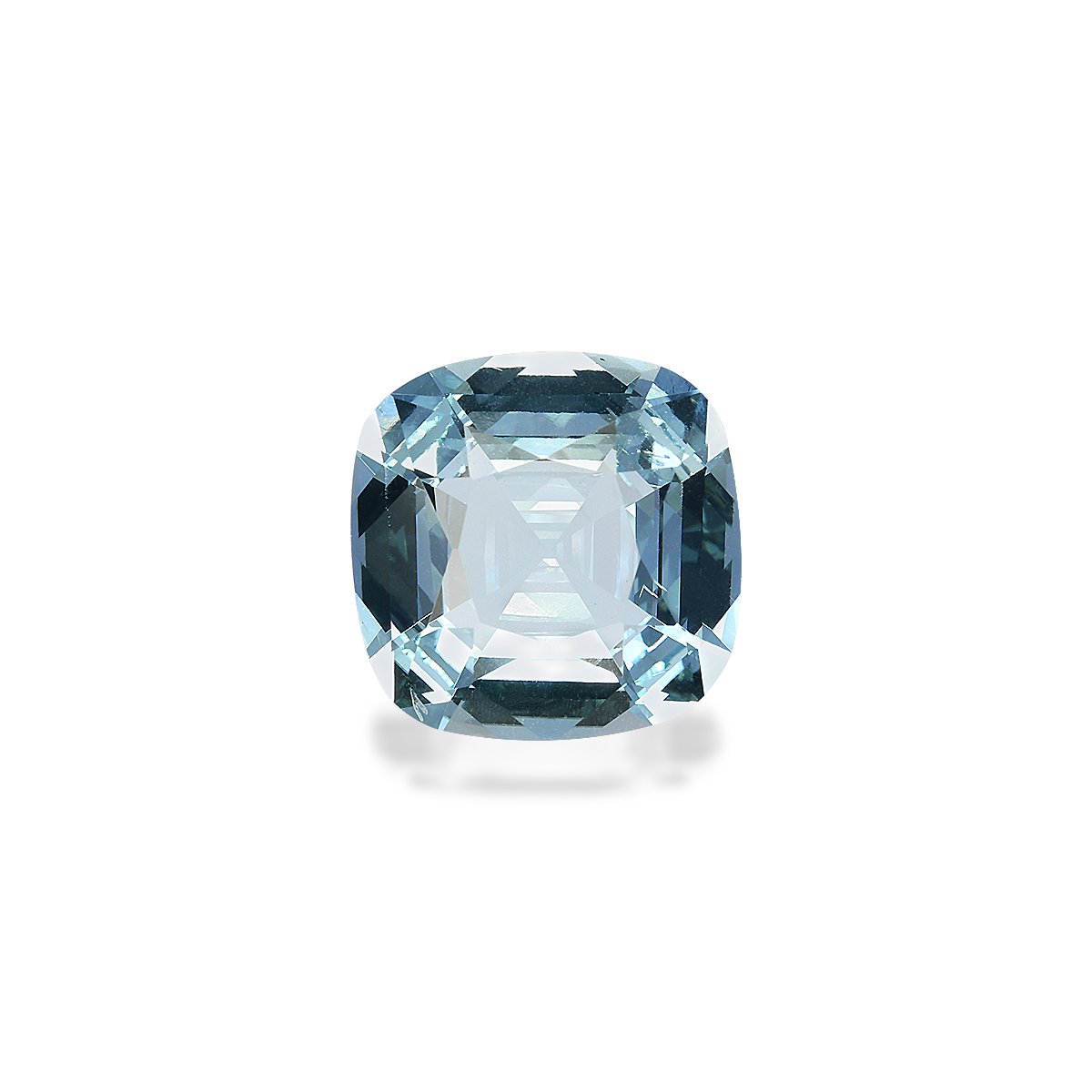 sky blue aquamarine, 12.35ct cushion cut — main view