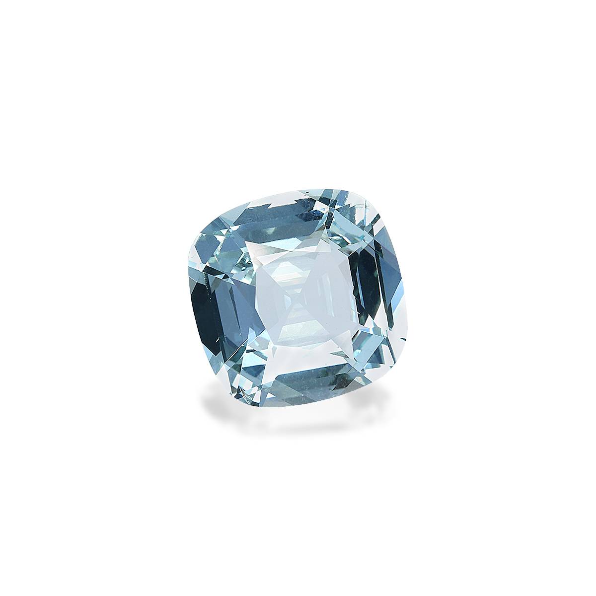 sky blue aquamarine, 12.35ct cushion cut — view 3