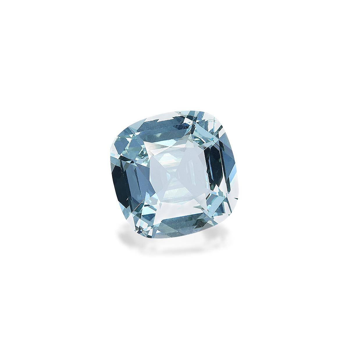 sky blue aquamarine, 12.35ct cushion cut — view 3