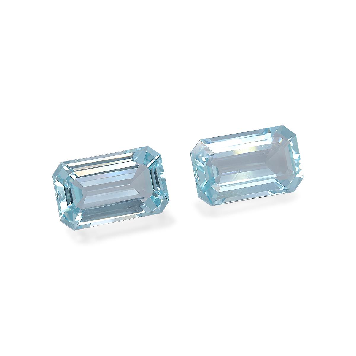 sky blue aquamarine, 20.04ct rectangular cut — view 3