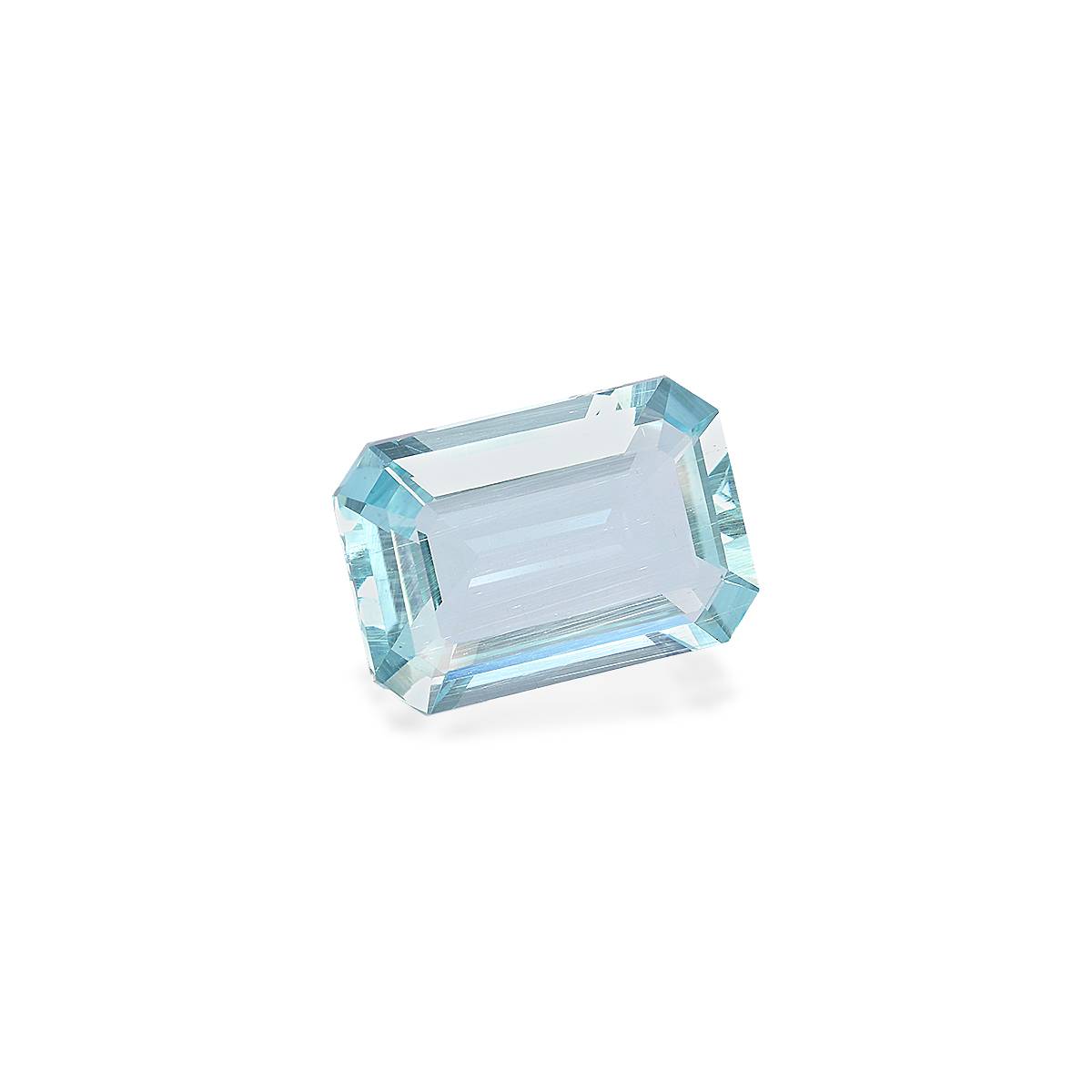 baby blue aquamarine, 9.3ct rectangular cut — view 3