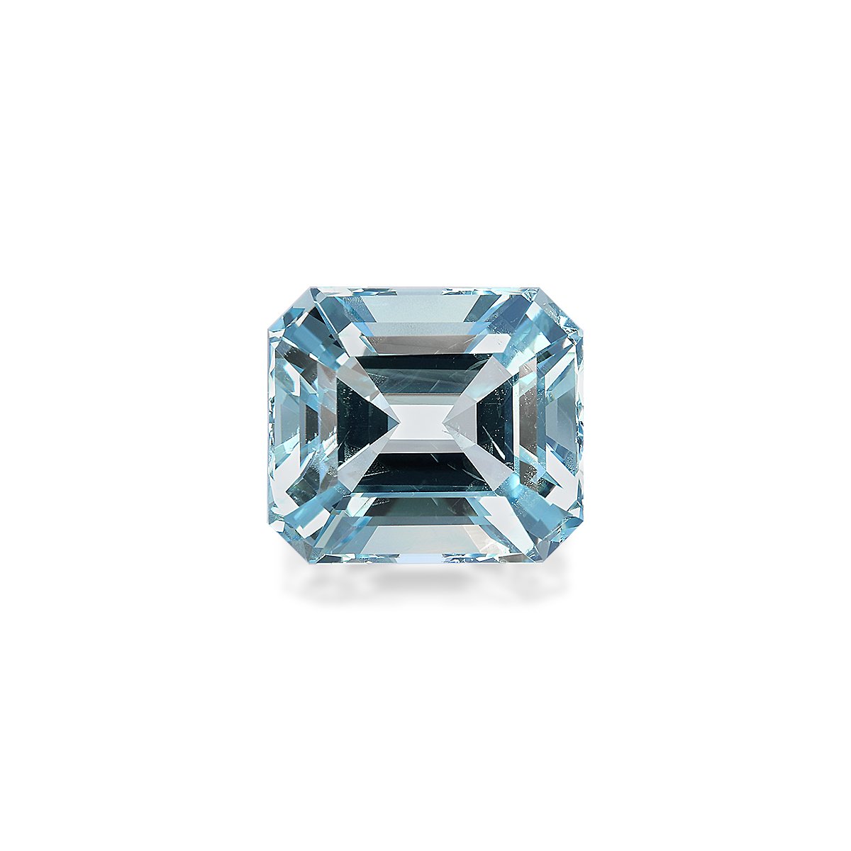sky blue aquamarine, 12.43ct rectangular cut — main view