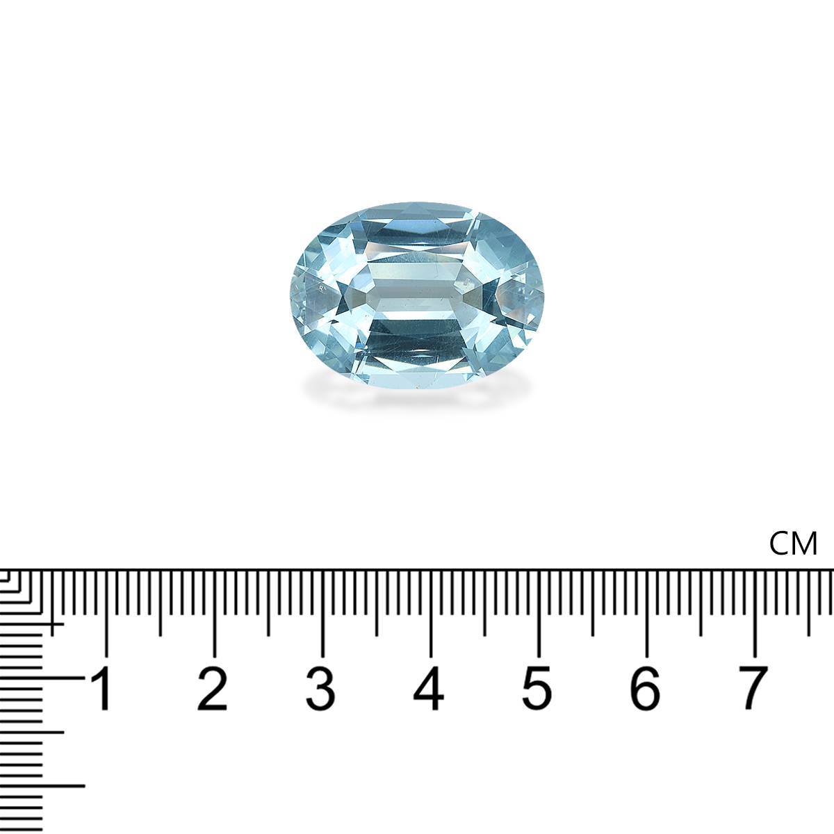baby blue aquamarine, 26.13ct oval cut — view 4