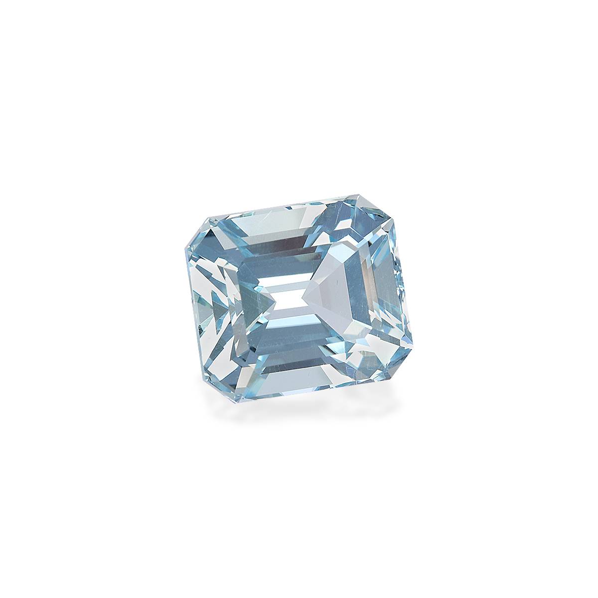 sky blue aquamarine, 12.56ct rectangular cut — view 3