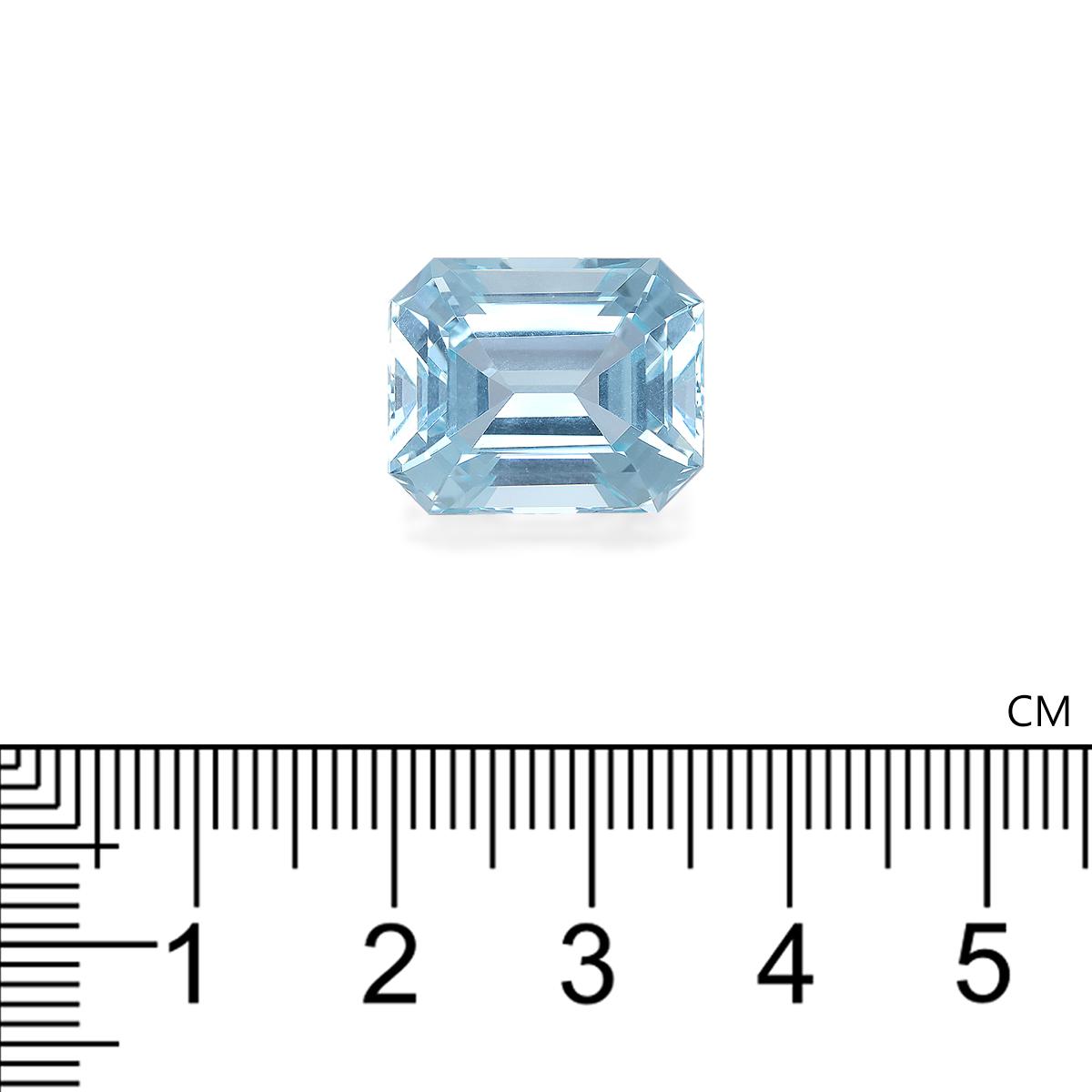 baby blue aquamarine, 15.08ct rectangular cut — view 4