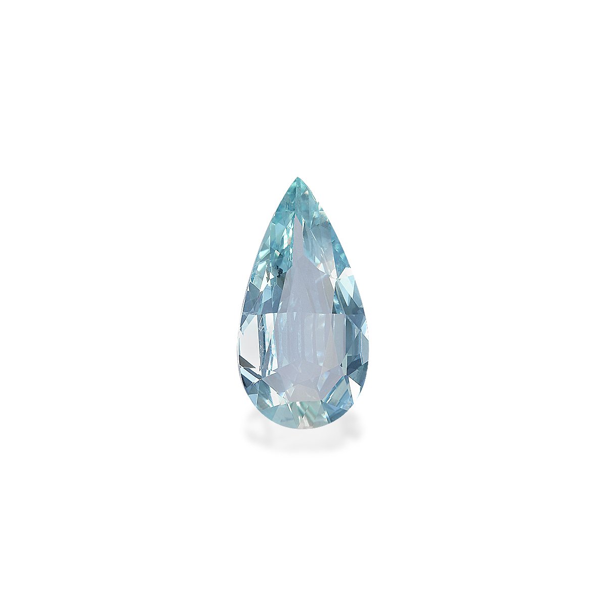 baby blue aquamarine, 7.33ct pear cut — main view