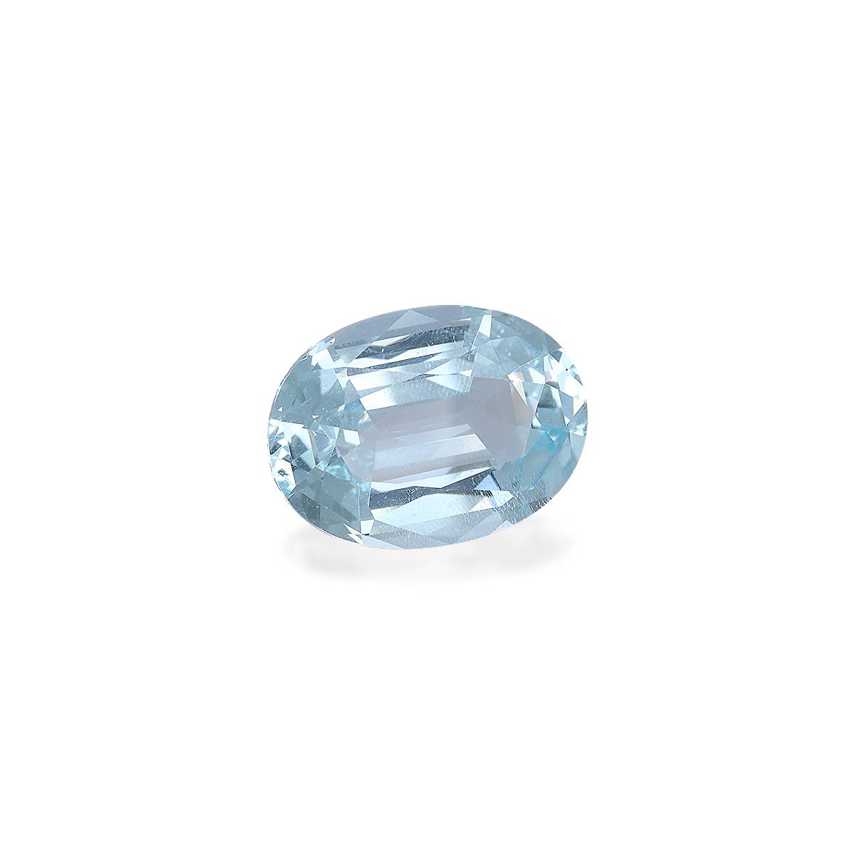 sky blue aquamarine, 11.26ct oval cut — view 3