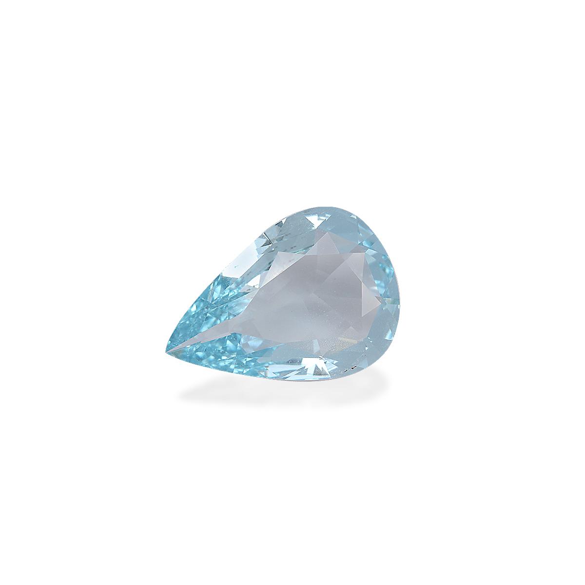 baby blue aquamarine, 6.56ct pear cut — view 3