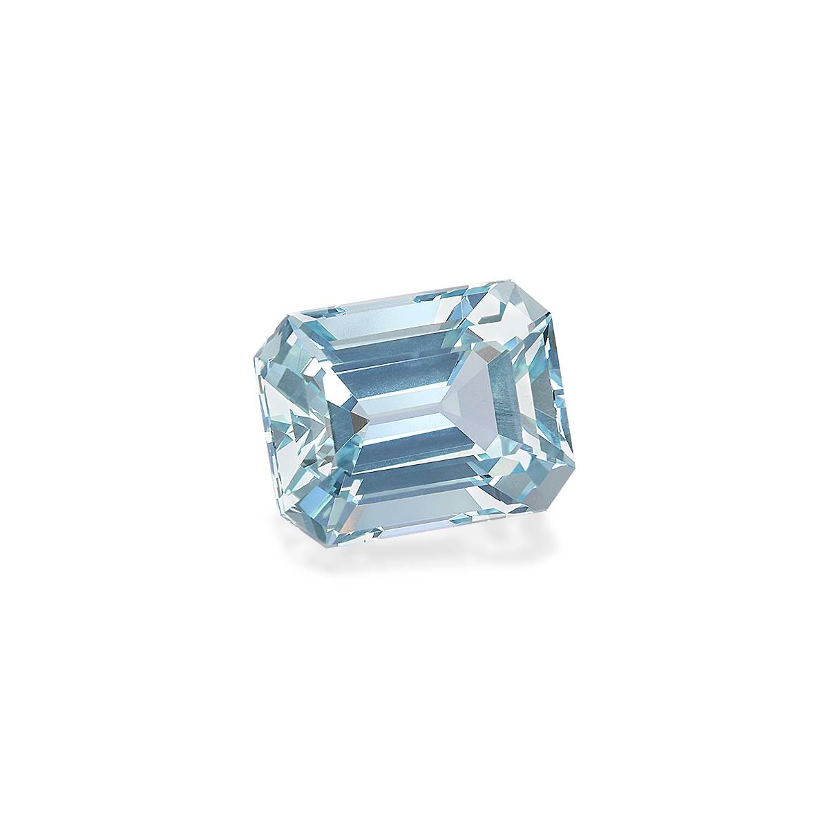 sky blue aquamarine, 8.06ct rectangular cut — view 3