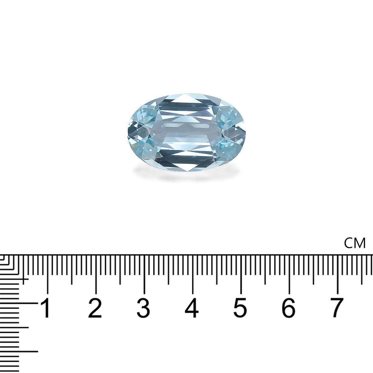 baby blue aquamarine, 21.57ct oval cut — view 4