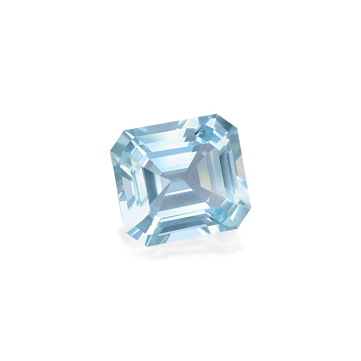 baby blue aquamarine, 15.86ct rectangular cut — view 3