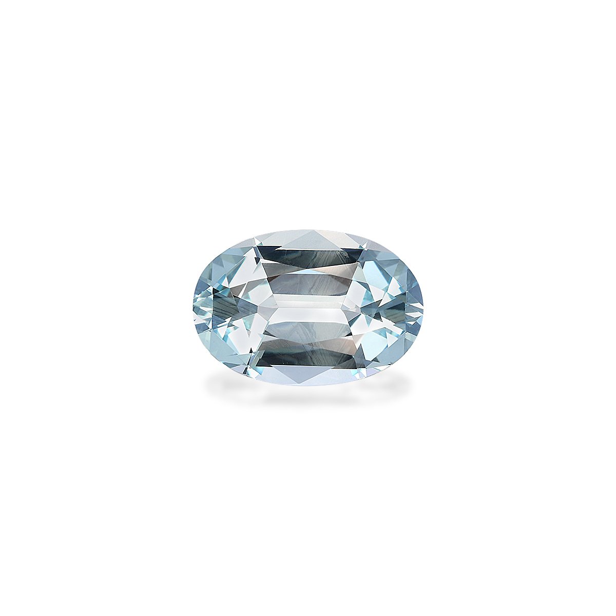 sky blue aquamarine, 7.5ct oval cut — main view