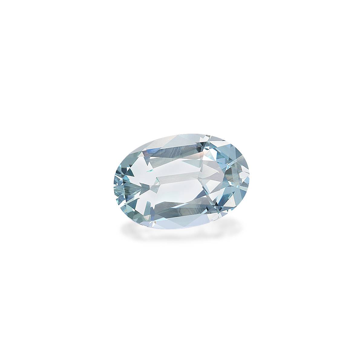 sky blue aquamarine, 7.5ct oval cut — view 3