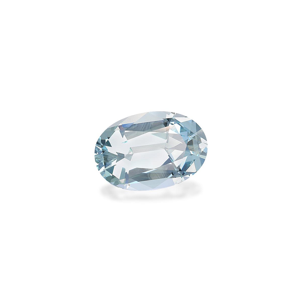 sky blue aquamarine, 7.5ct oval cut — view 3