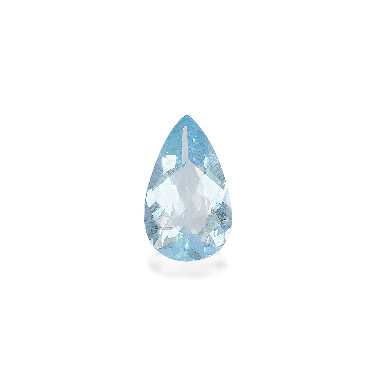 baby blue aquamarine, 7.27ct pear cut — main view