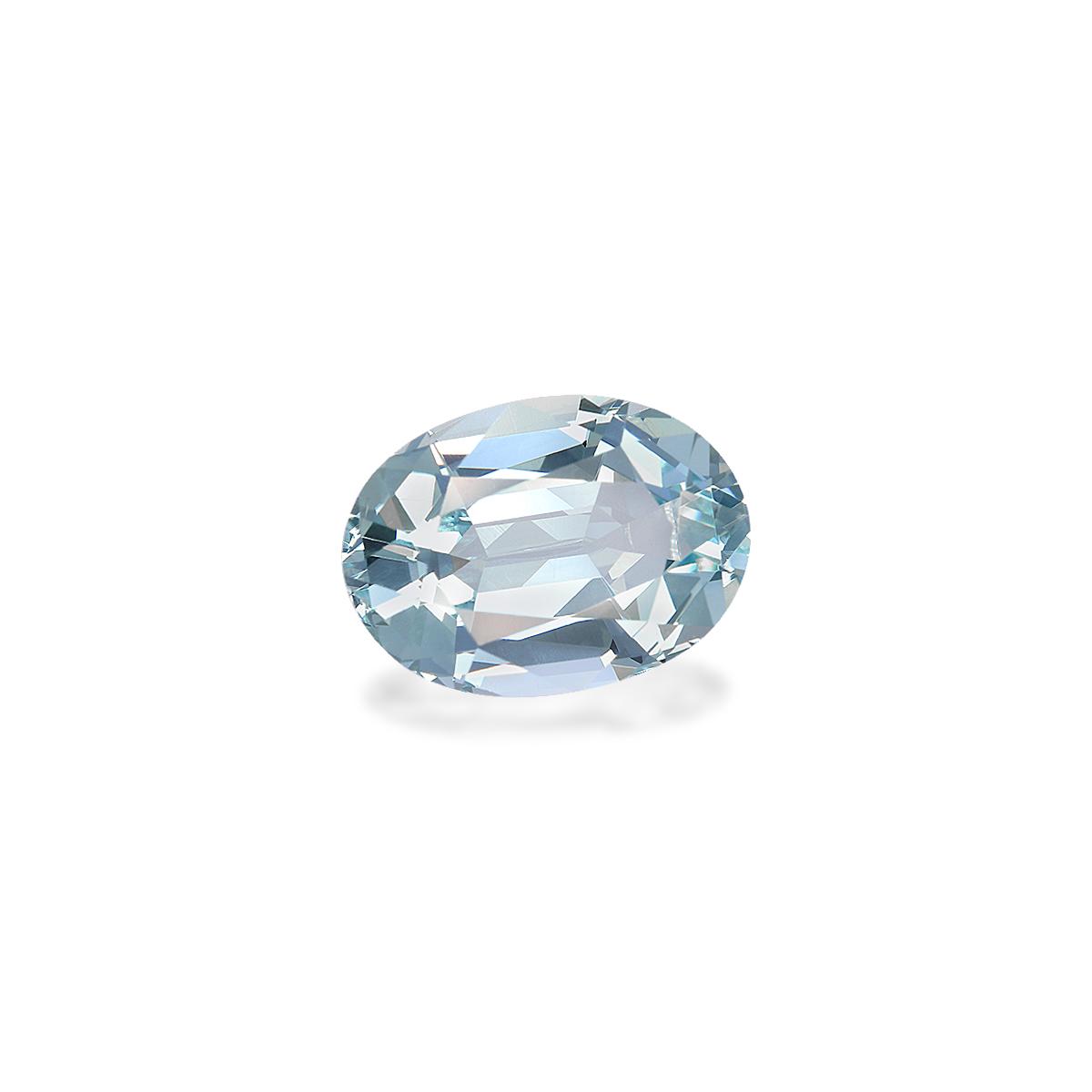 sky blue aquamarine, 5.54ct oval cut — view 3