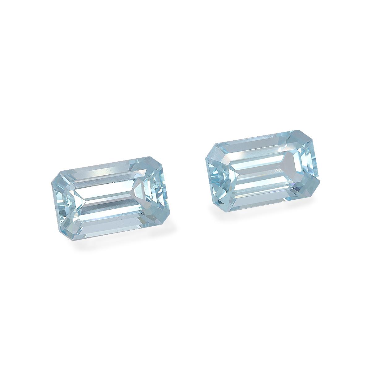 baby blue aquamarine, 12.12ct rectangular cut — view 3