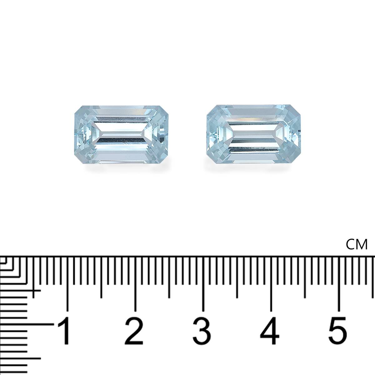 baby blue aquamarine, 12.12ct rectangular cut — view 4