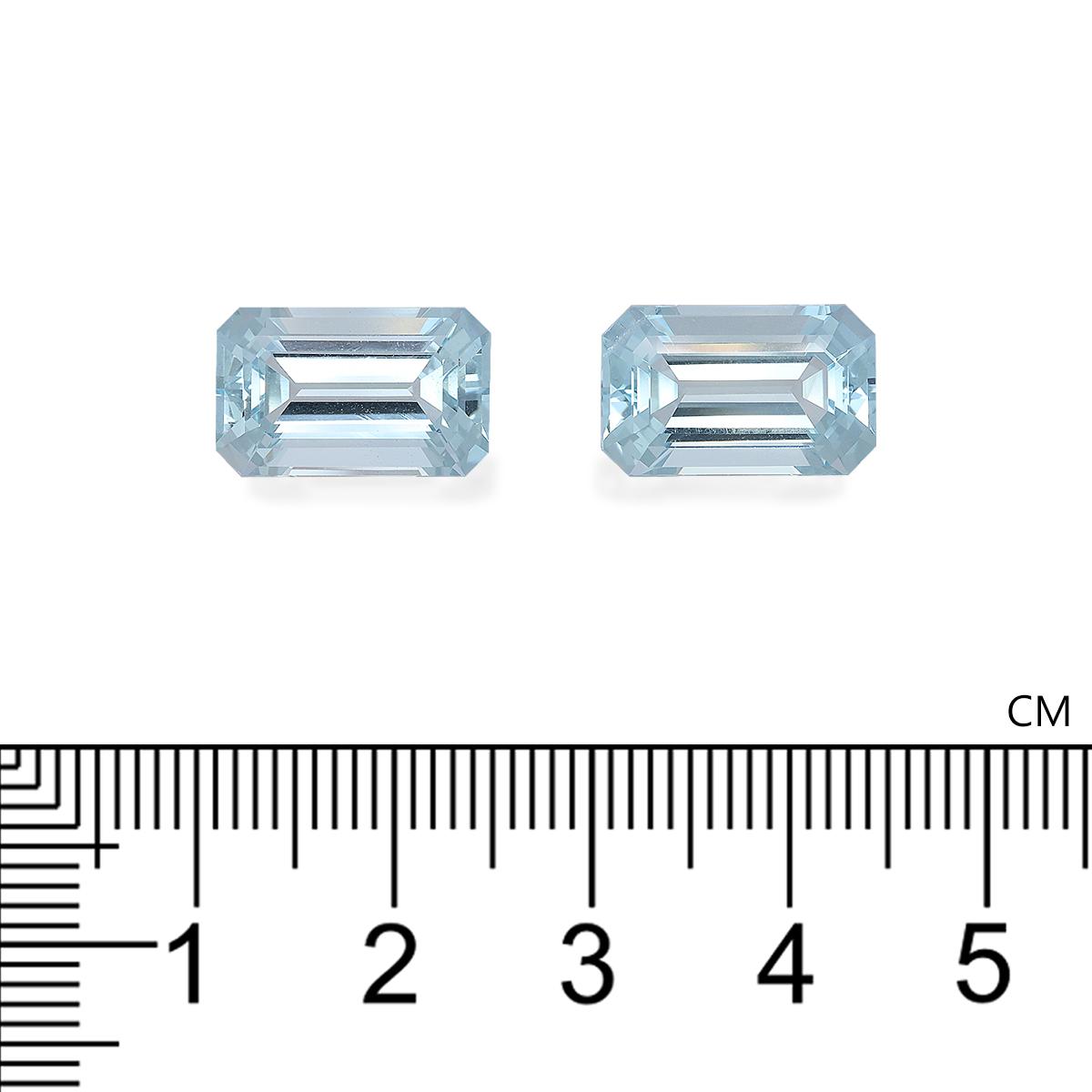 baby blue aquamarine, 12.12ct rectangular cut — view 4