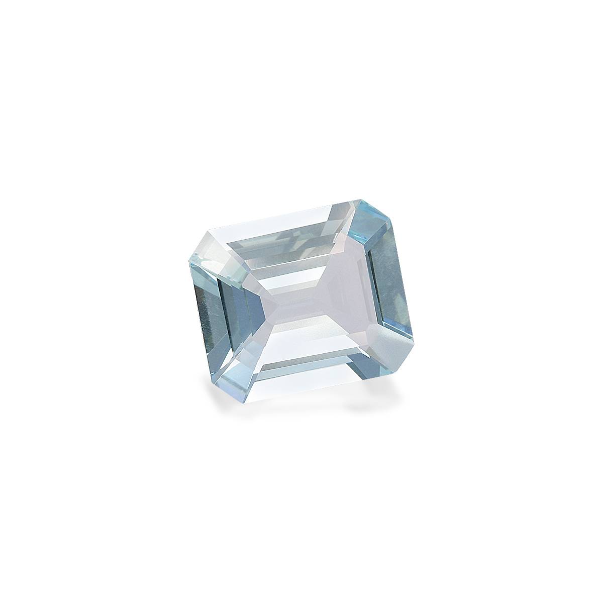 baby blue aquamarine, 4.88ct rectangular cut — view 3