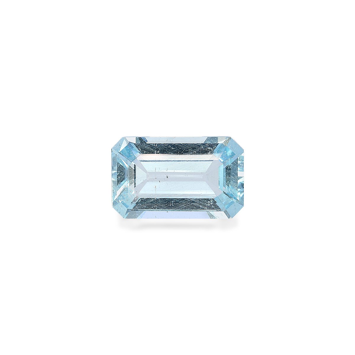 baby blue aquamarine, 10.31ct rectangular cut — main view
