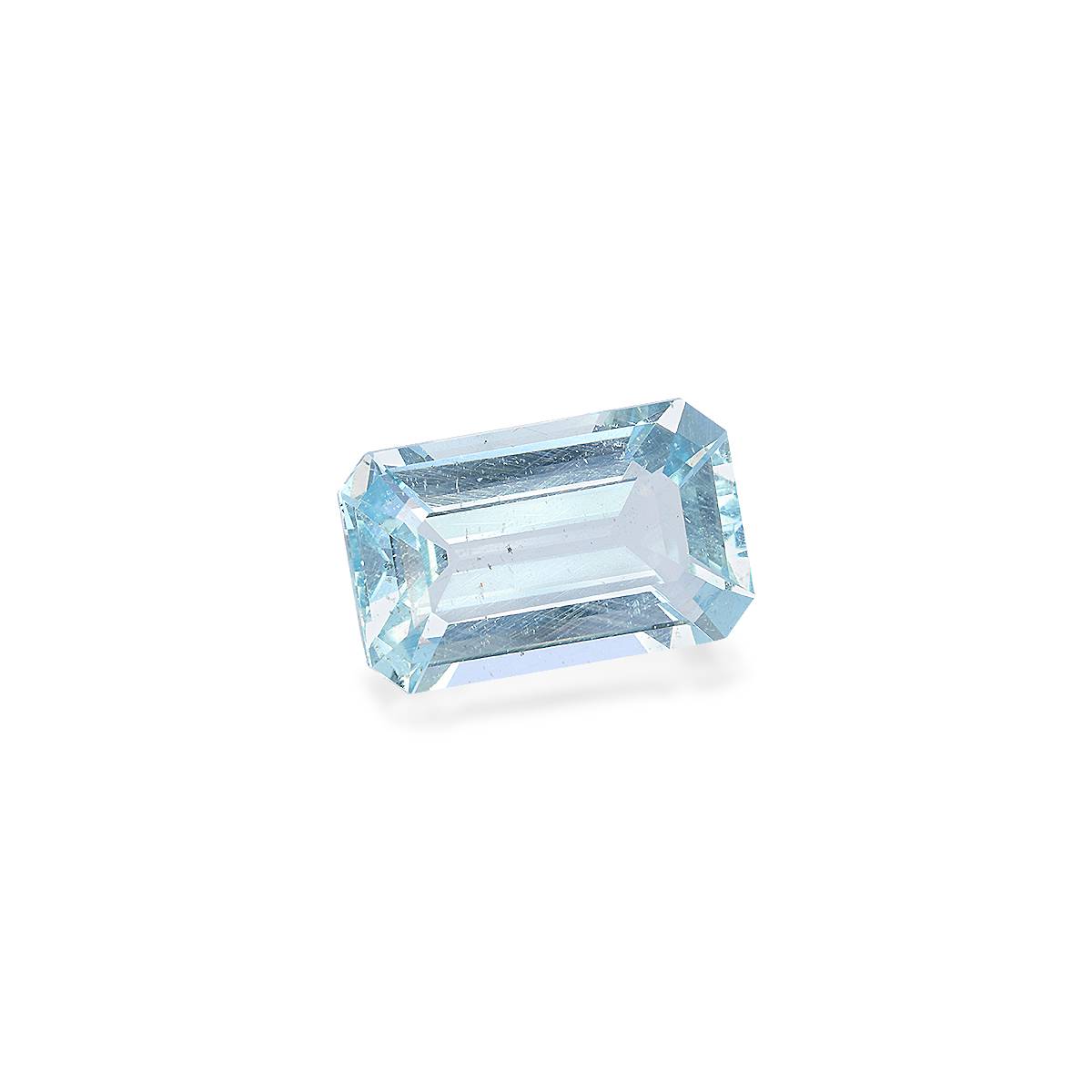 baby blue aquamarine, 10.31ct rectangular cut — view 3