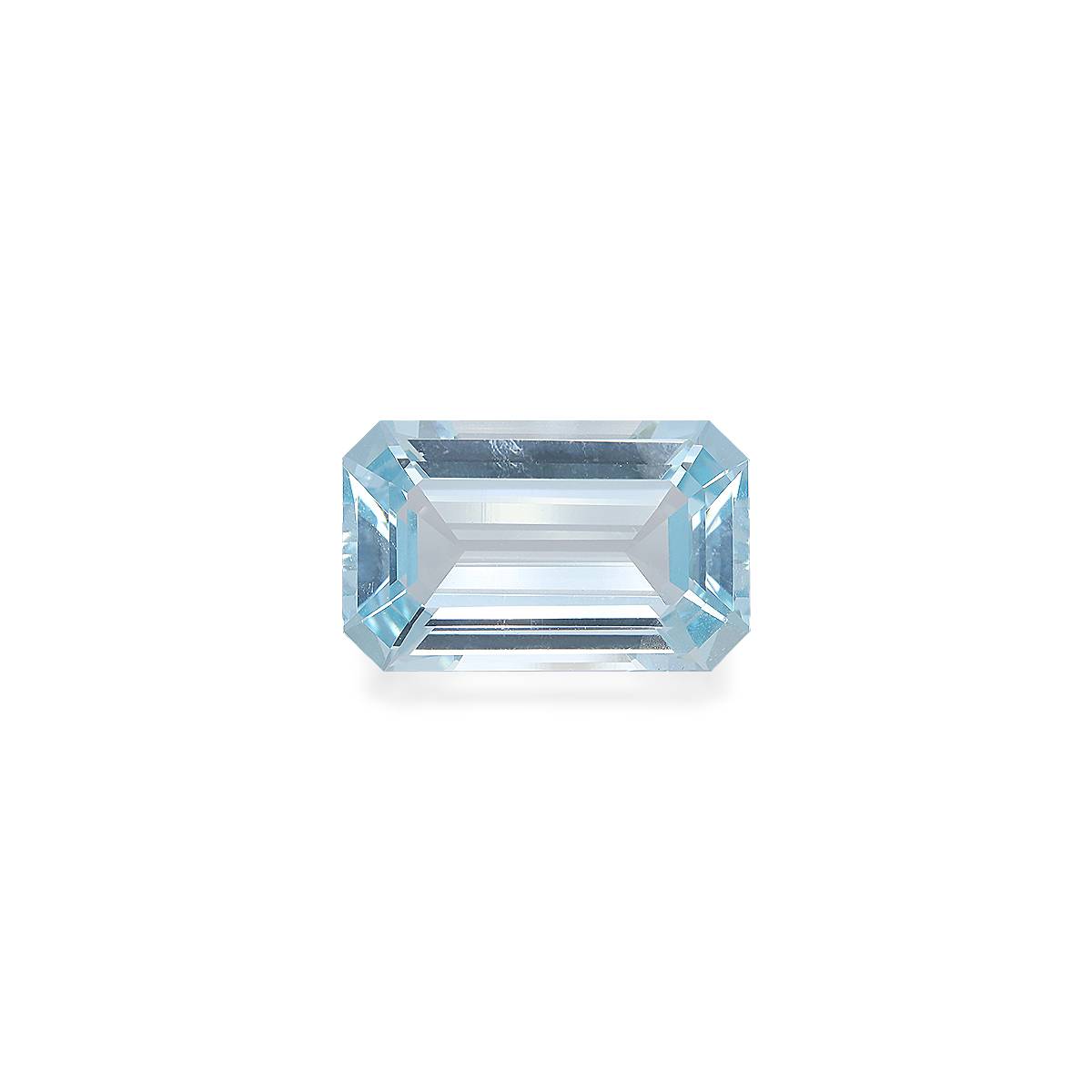 baby blue aquamarine, 10.07ct rectangular cut — main view
