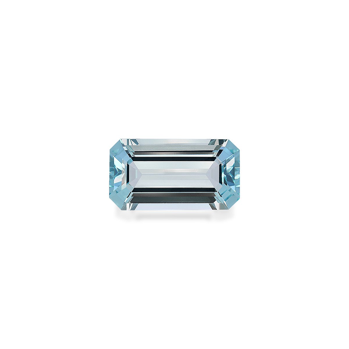 baby blue aquamarine, 6.67ct rectangular cut — main view