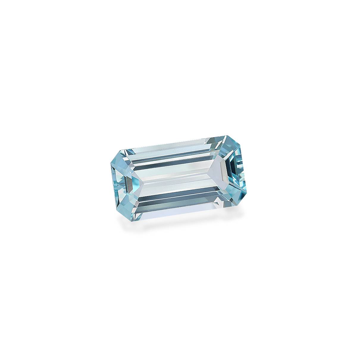baby blue aquamarine, 6.67ct rectangular cut — view 3