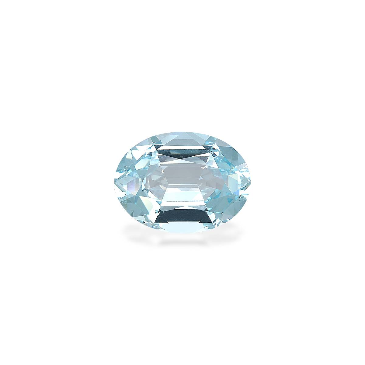 sky blue aquamarine, 9.8ct oval cut — main view