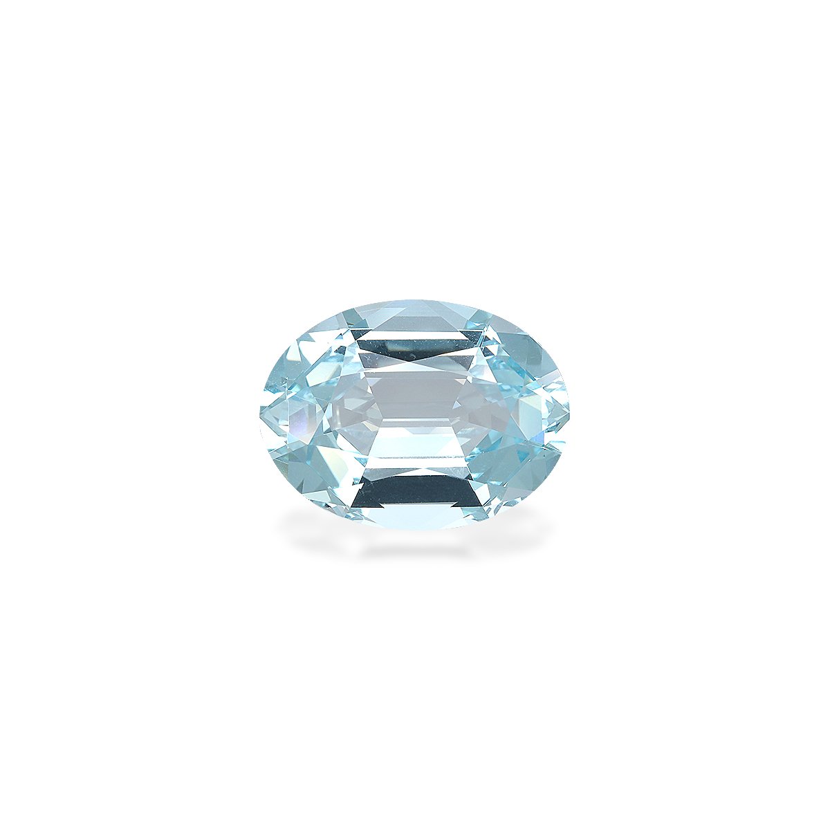 sky blue aquamarine, 9.8ct oval cut — main view