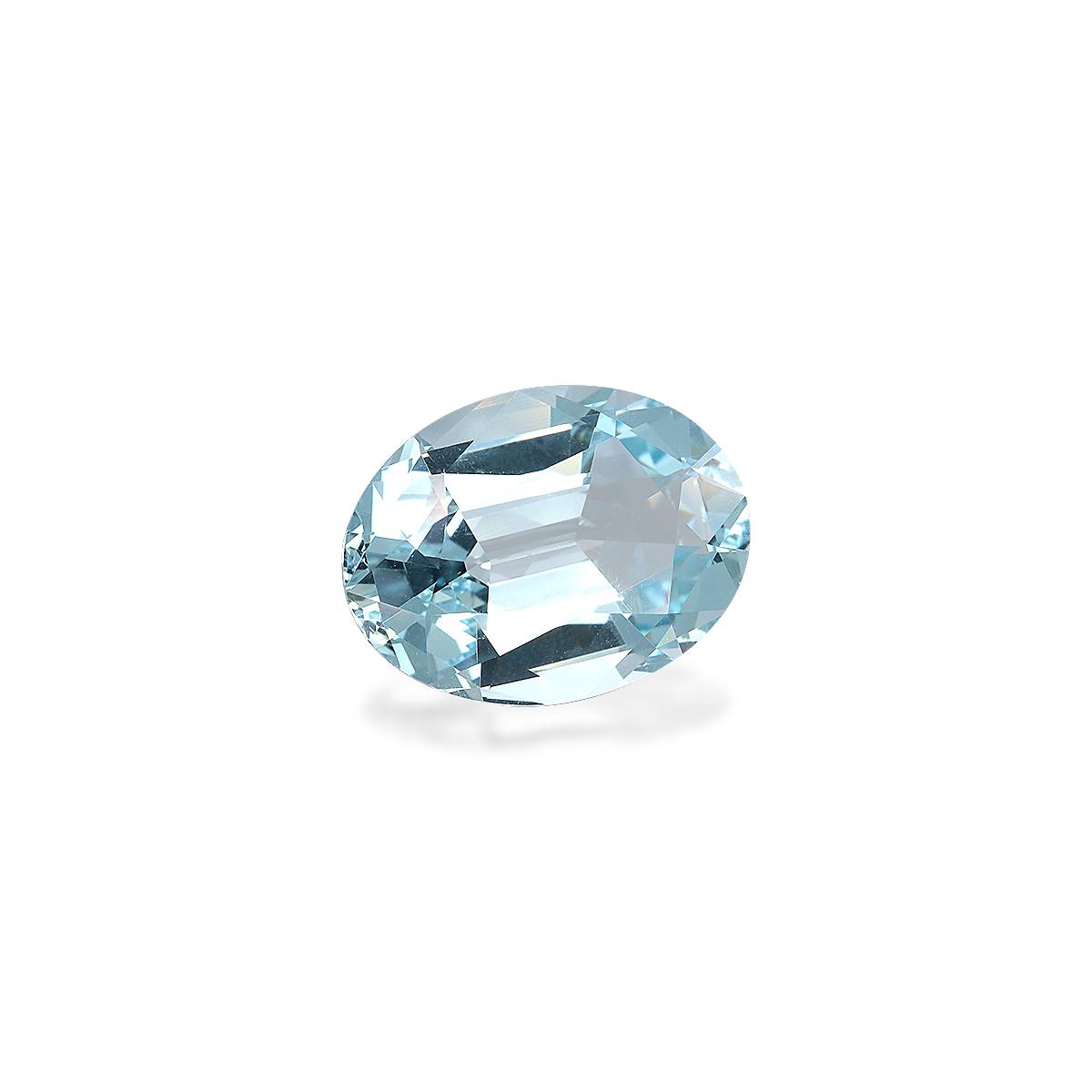 sky blue aquamarine, 9.8ct oval cut — view 3