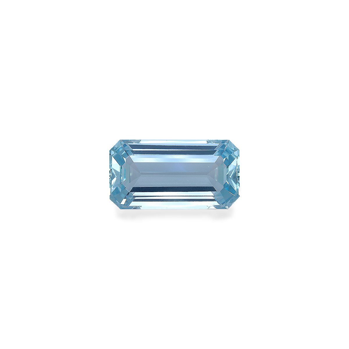 ice blue aquamarine, 13.68ct rectangular cut — main view