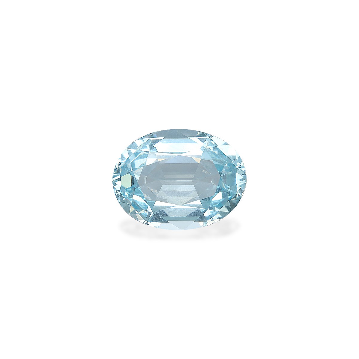sky blue aquamarine, 8.69ct oval cut — main view