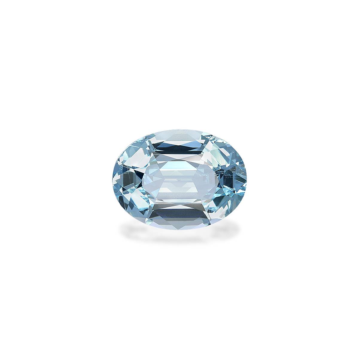 baby blue aquamarine, 7.55ct oval cut — main view