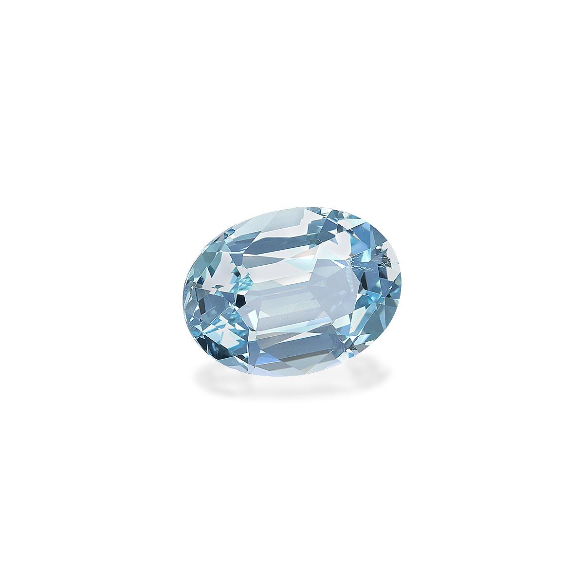 baby blue aquamarine, 7.55ct oval cut — view 3