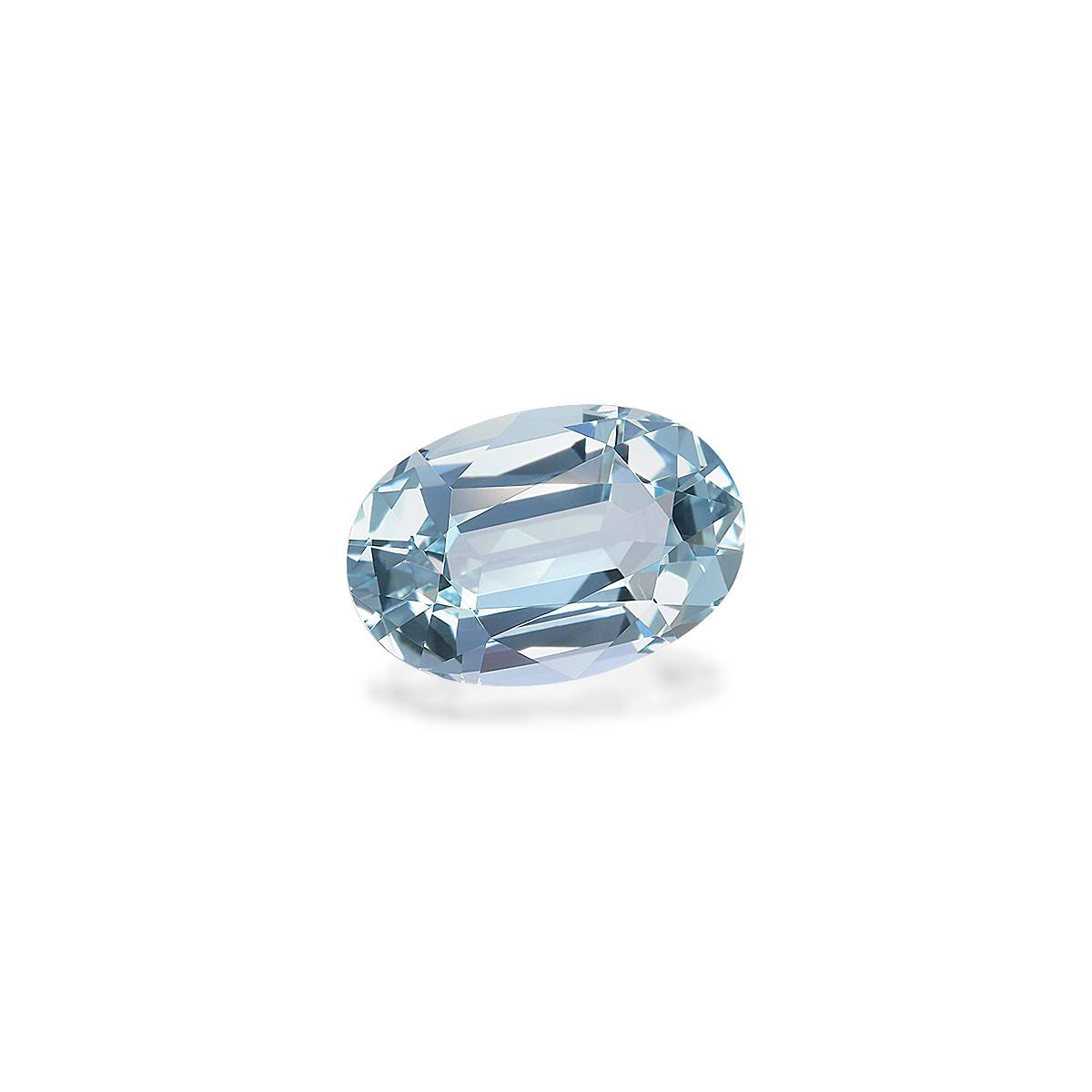 sky blue aquamarine, 5.44ct oval cut — view 3