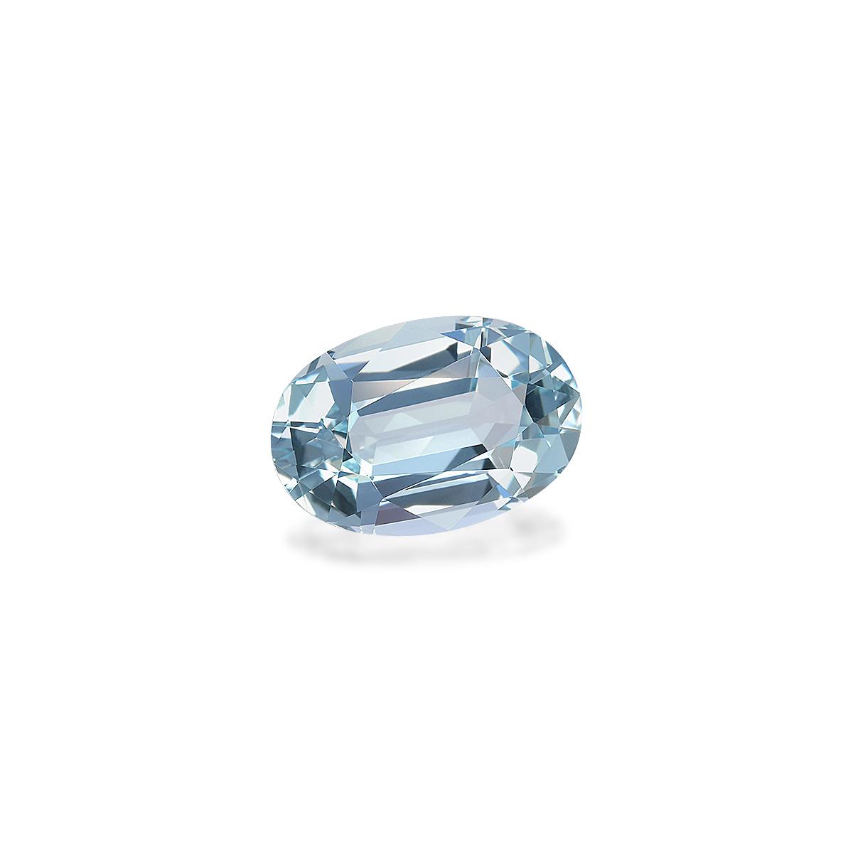 sky blue aquamarine, 5.44ct oval cut — view 3