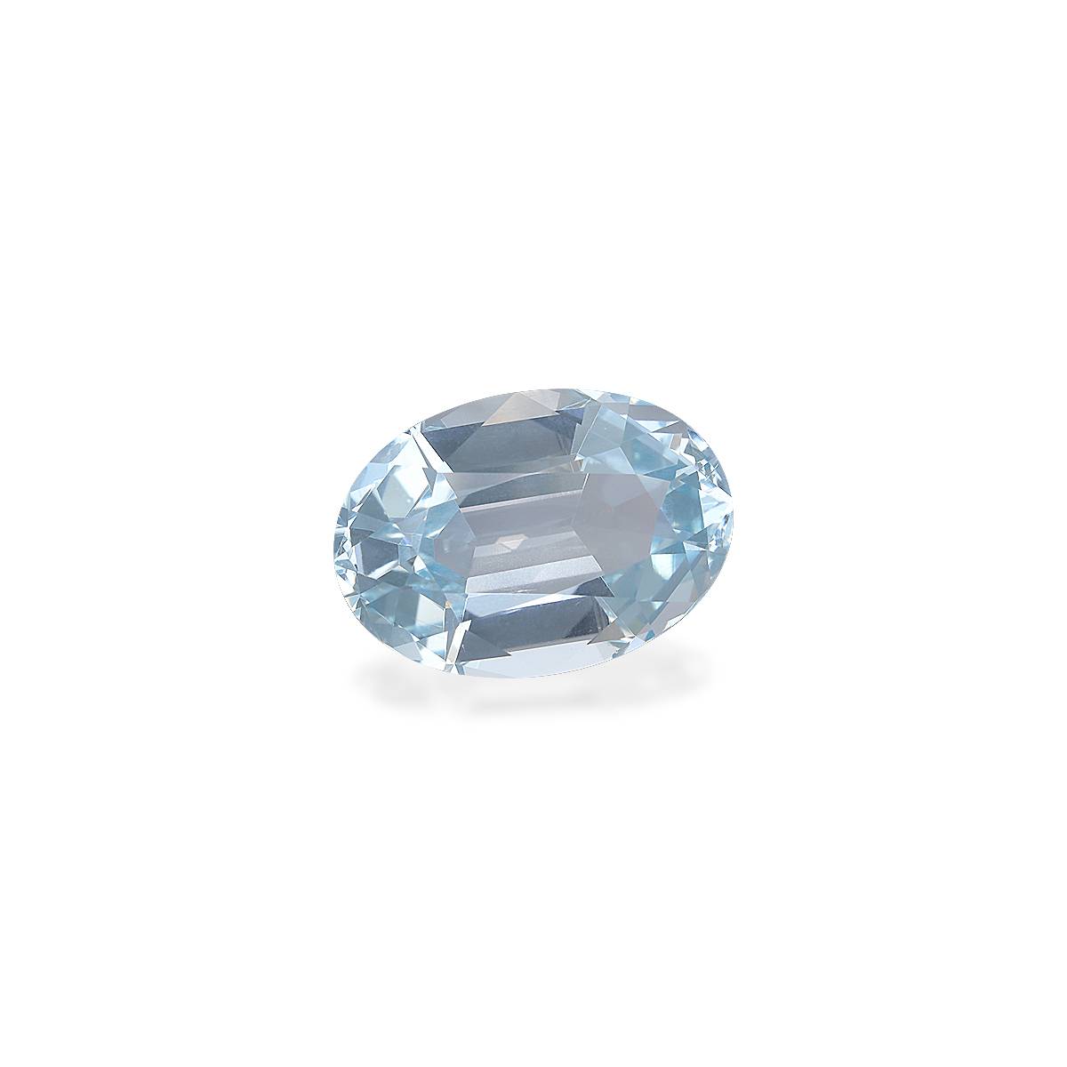 sky blue aquamarine, 7.44ct oval cut — view 3