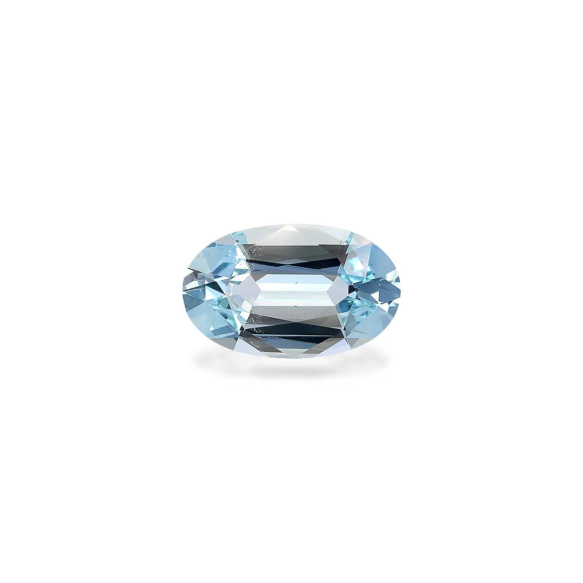 sky blue aquamarine, 5.22ct oval cut — main view