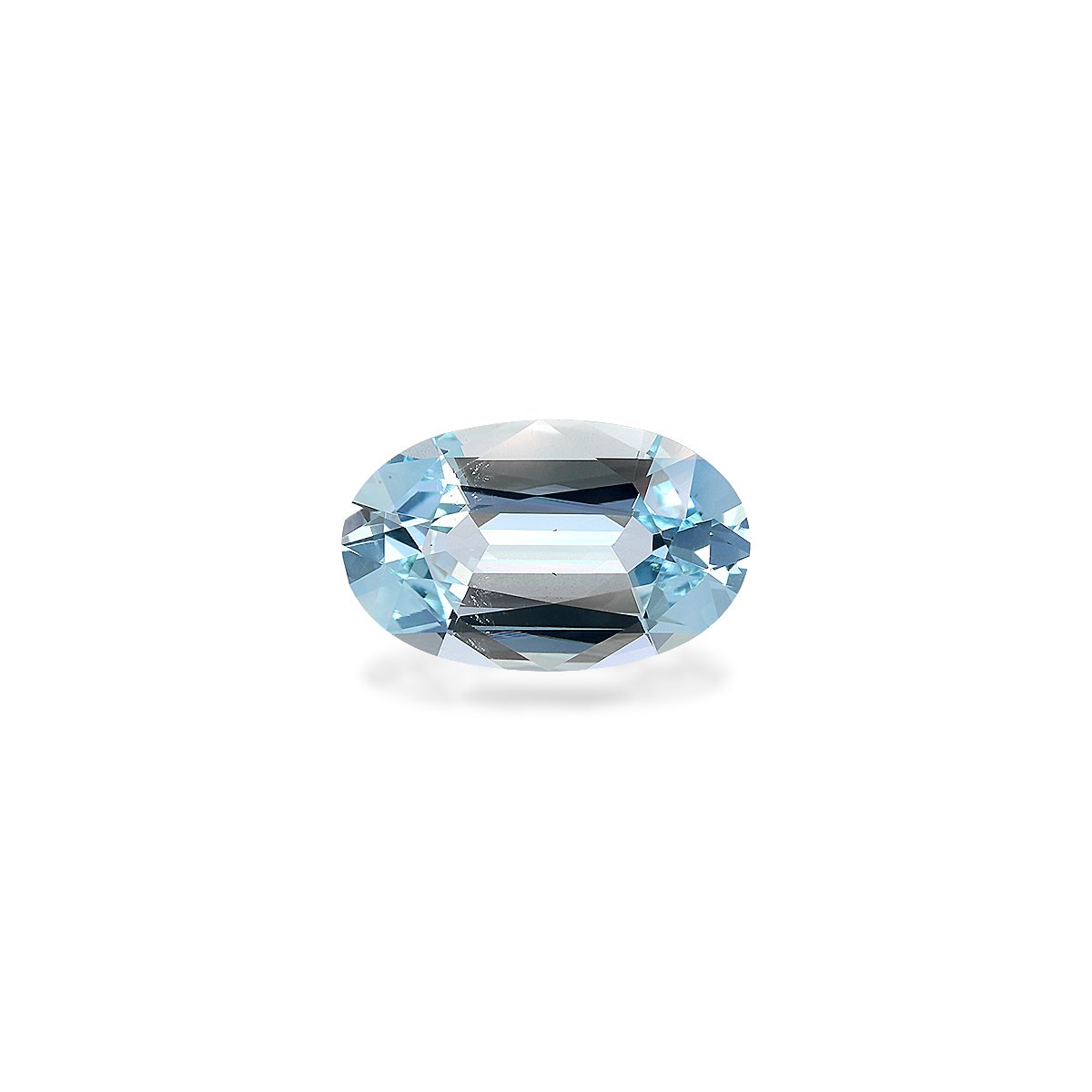 sky blue aquamarine, 5.22ct oval cut — main view