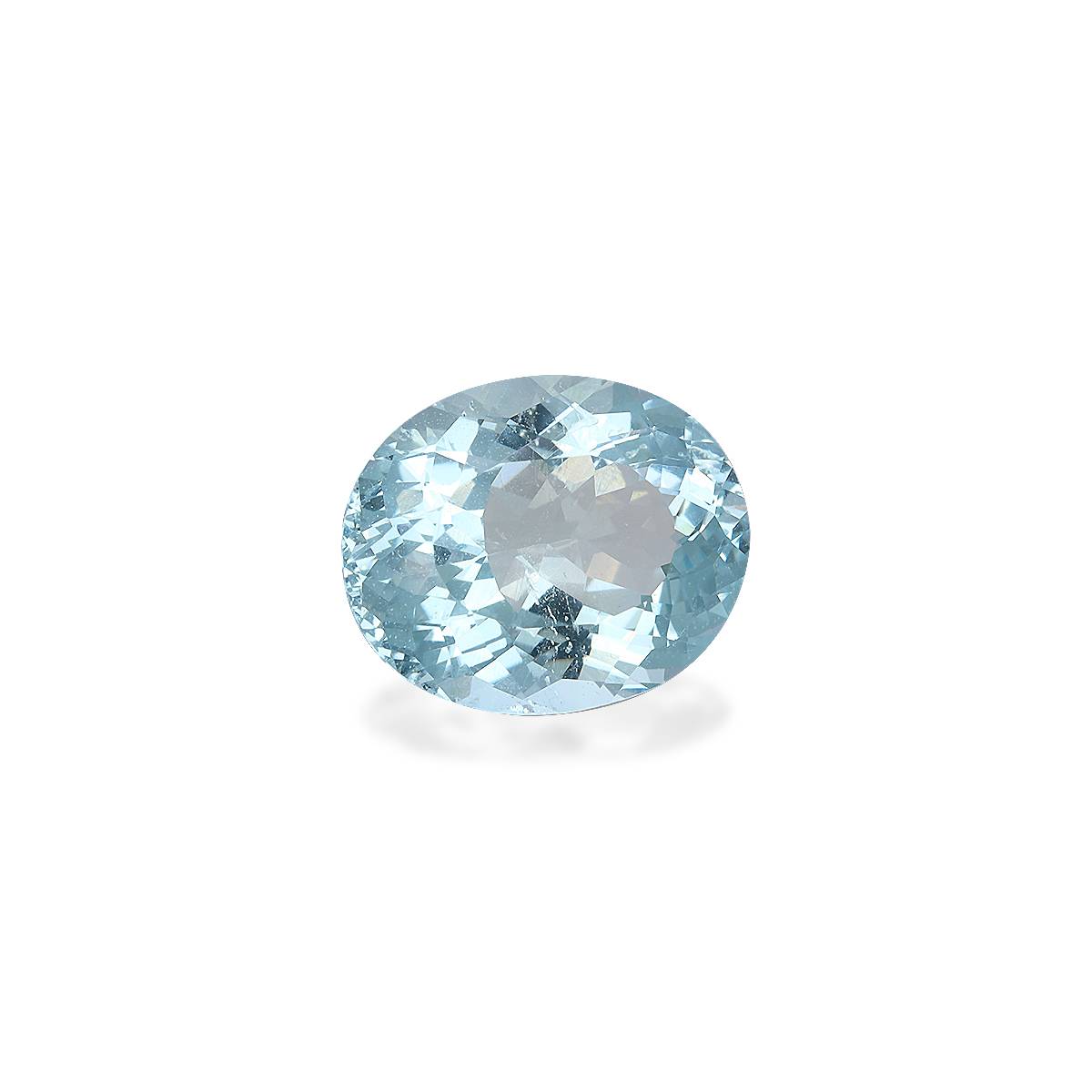 baby blue aquamarine, 5.67ct oval cut — view 3