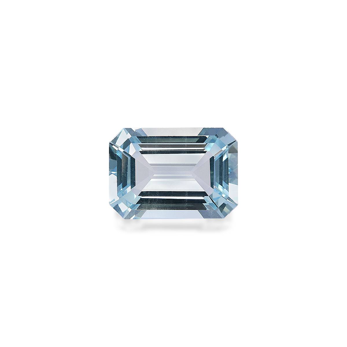 baby blue aquamarine, 5.55ct rectangular cut — main view